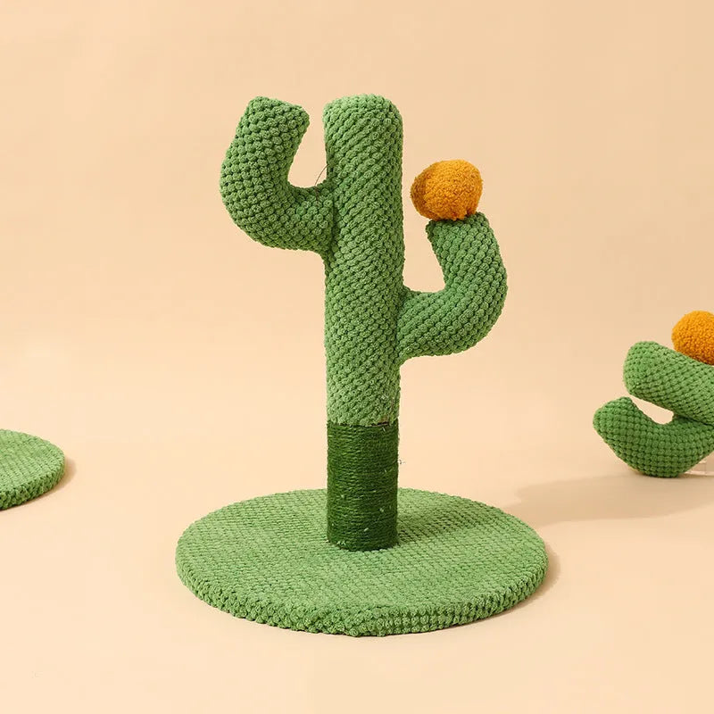 Masson cactus-themed cat scratching pole and climbing frame toy for pets.