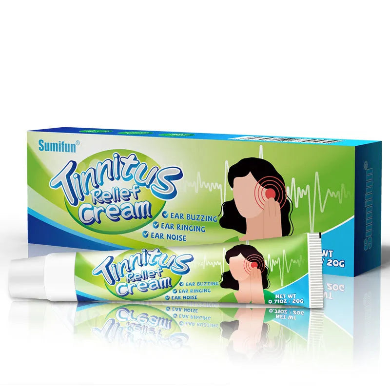 White and green box containing a 20g tube of Ear Kang Cream for external ear application.