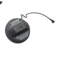 Toyota snap-in type fuel tank cap replacement auto part on white background