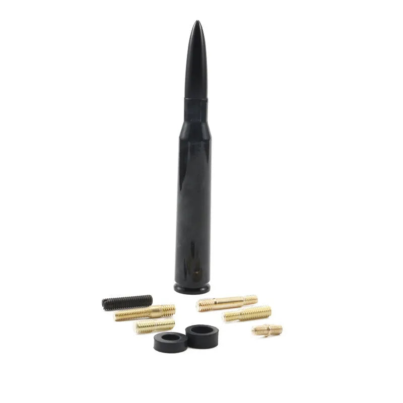 14cm bullet car antenna in camouflage green, colour black, and American flag designs for vehicle modification