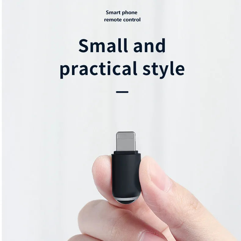 Capsule-shaped black infrared remote emitter for mobile phone charging ports