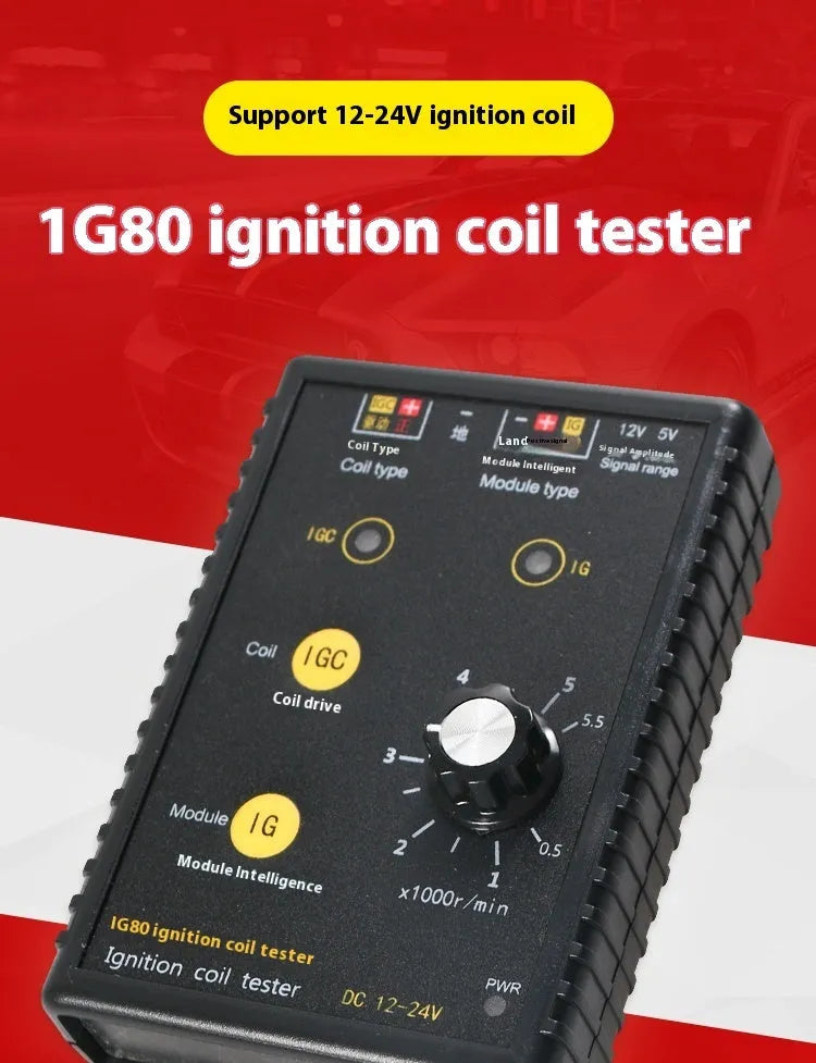 IG80 automobile ignition coil detector for gasoline and natural gas vehicle diagnostics