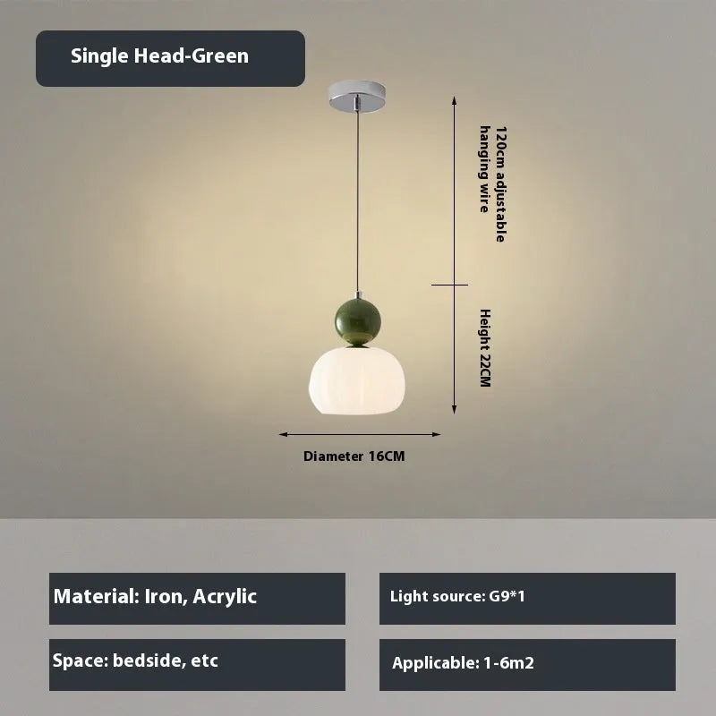 Creative alloy pumpkin chandelier light fixture for ceiling mounting in cream, red, green, chrome, or walnut finish.