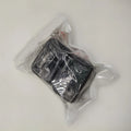 Black plastic seat belt buckle protective cover device for vehicle safety