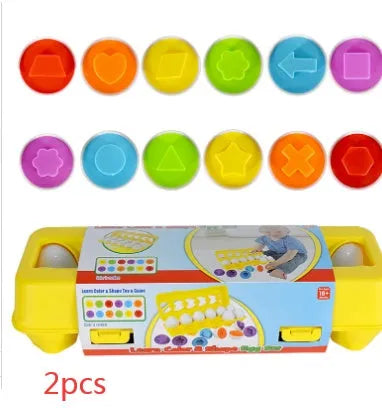 Children's educational toy bag assembly on clever egg twisted egg toy plastic dinosaur number letter learning game for kids colour matching set 12 egg dinosaur