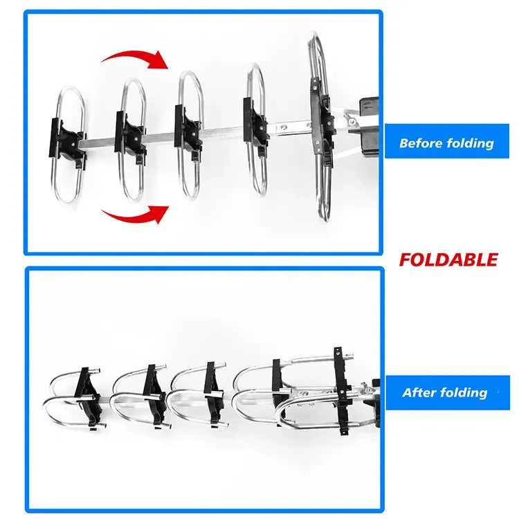 GR-1002 outdoor rotatable high gain digital television antenna for 470-862 MHz reception