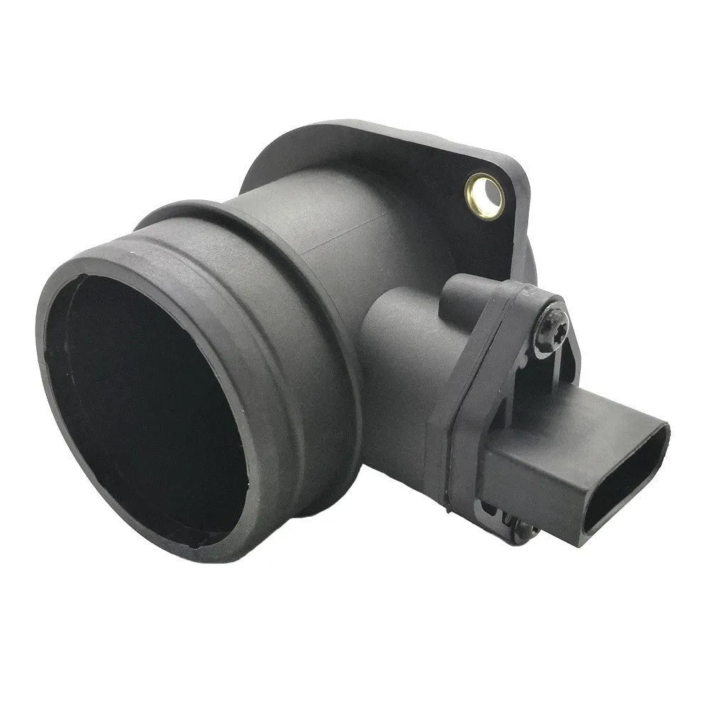 Air flow meter in black ABS plastic with compact dimensions 13.5x11.5x12 cm for automotive diagnostic use