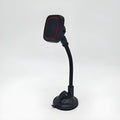 Hose black car phone holder mounted on vehicle air vent with long brush windshield navigation design