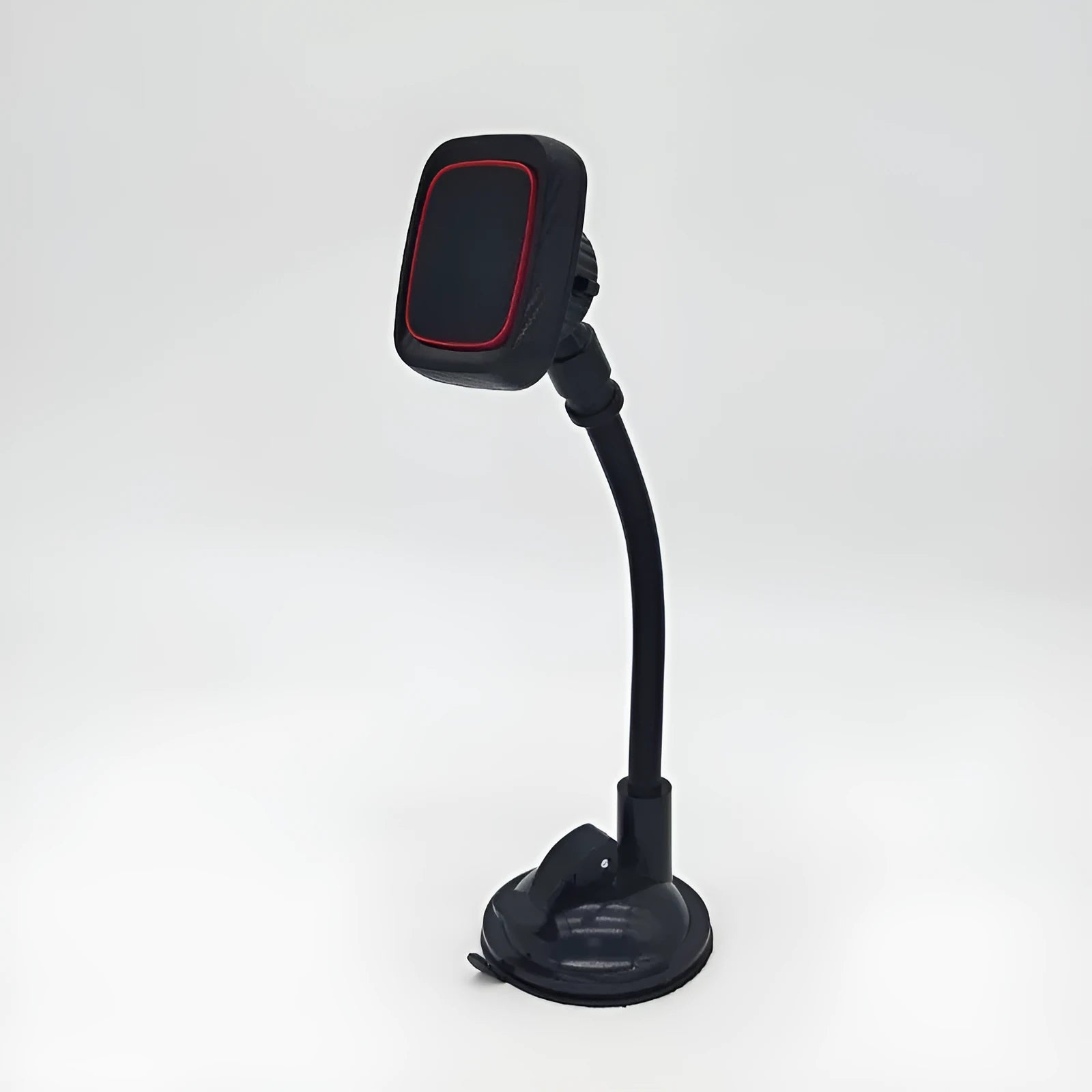Hose black car phone holder mounted on vehicle air vent with long brush windshield navigation design