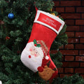 American style Christmas stocking pendant decorations in elk, old man and snowman non-woven fabric designs