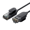 Black plastic network cable for high-speed home broadband router and computer, multiple lengths available