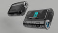 G3 wireless Bluetooth headset with transparent cabin design, clip-on style, noise reduction, in black colour