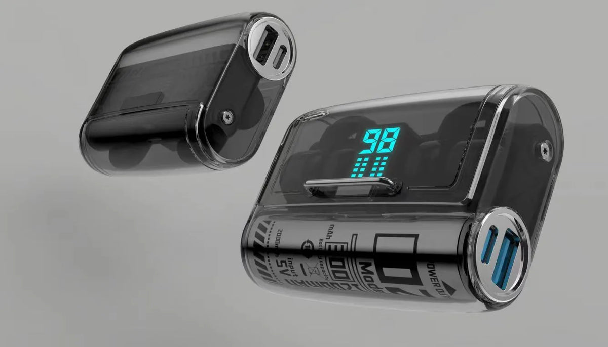 G3 wireless Bluetooth headset with transparent cabin design, clip-on style, noise reduction, in black colour