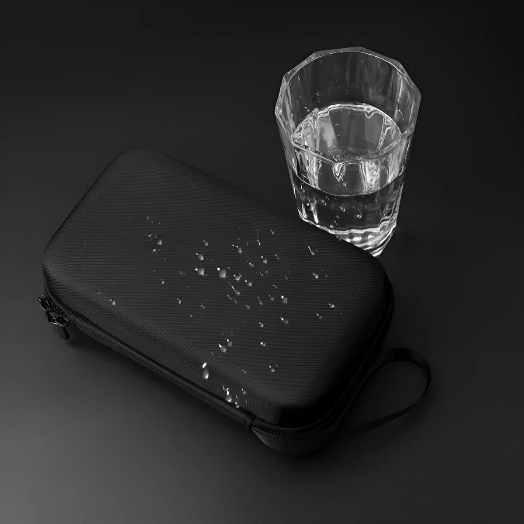 Black EVA PTZ camera storage bag for Osmo, medium size, with zip closure