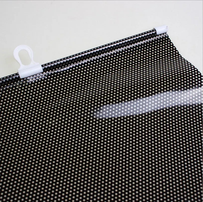 Silver Laser automatic winding thermal insulation car sunshade for windscreen universal fit PVC