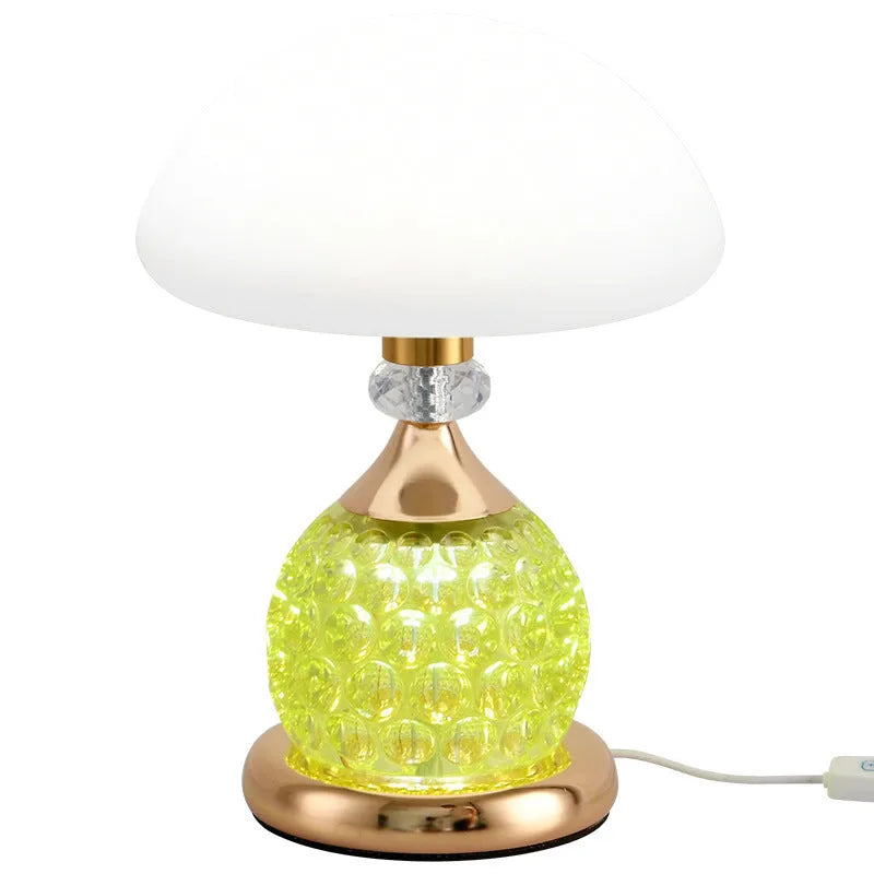 Light luxury mushroom fashion table lamp in multiple colours, 5V, bedroom use