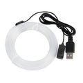 Colourful EL luminous car ambience light strips with USB connector in various length options