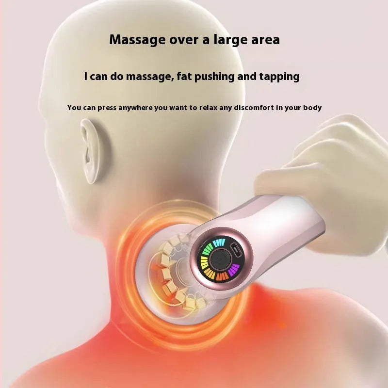 USB electric massager for cervical spine, back and legs in pink, white or black