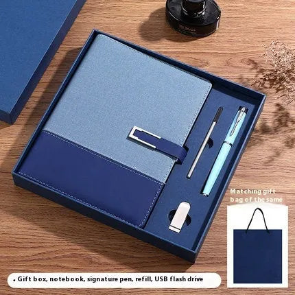 A5 notebook with pu leather cover in multiple colour options including brown, black, green, blue, and red.