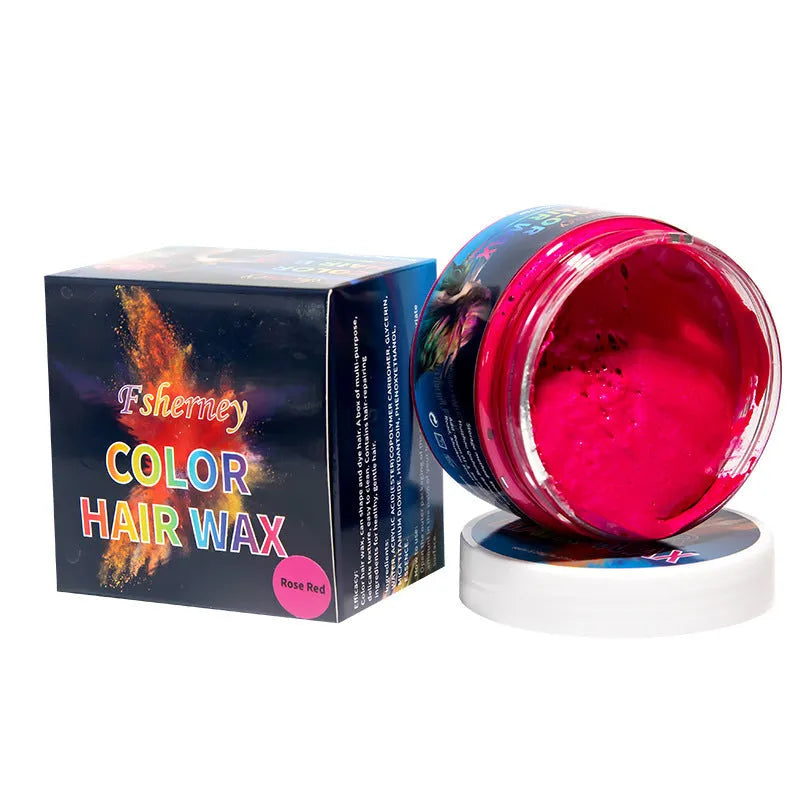 120g tub of hair styling clay for strong hold and temporary colour in nine different shades.