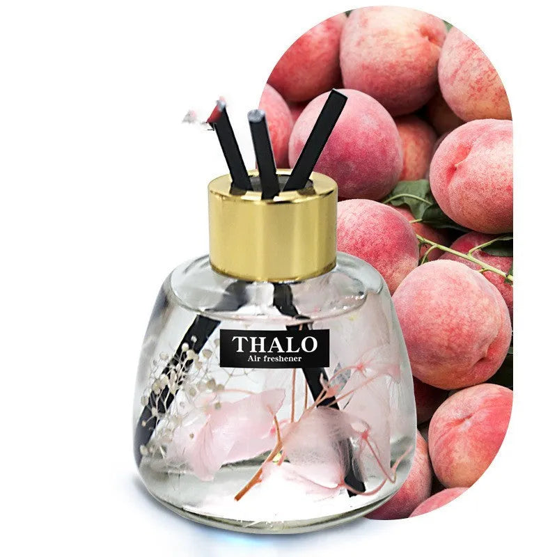Glass bottle car perfume ornament for loose incense in various colours.