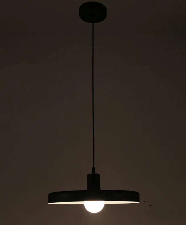 Aluminium alloy bar chandelier light fixture in black or white, shown in small, medium, and large diameters.