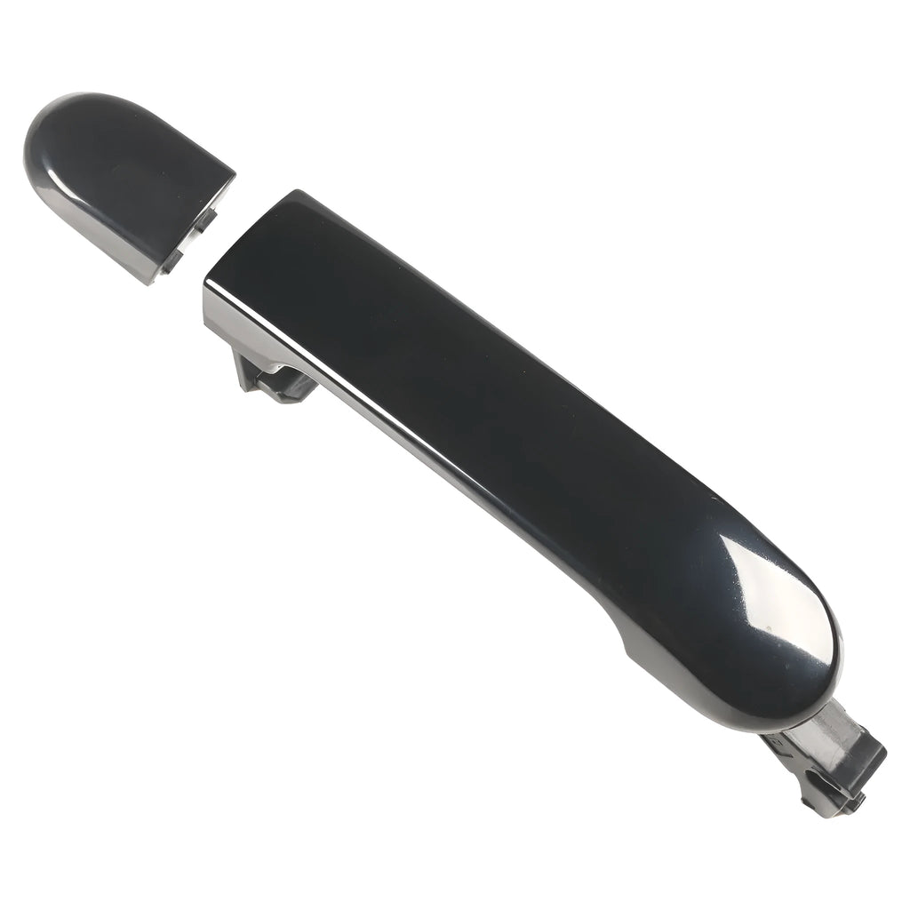 Left front car door handle 82641-EL12A in black ABS plastic for Nissan replacement