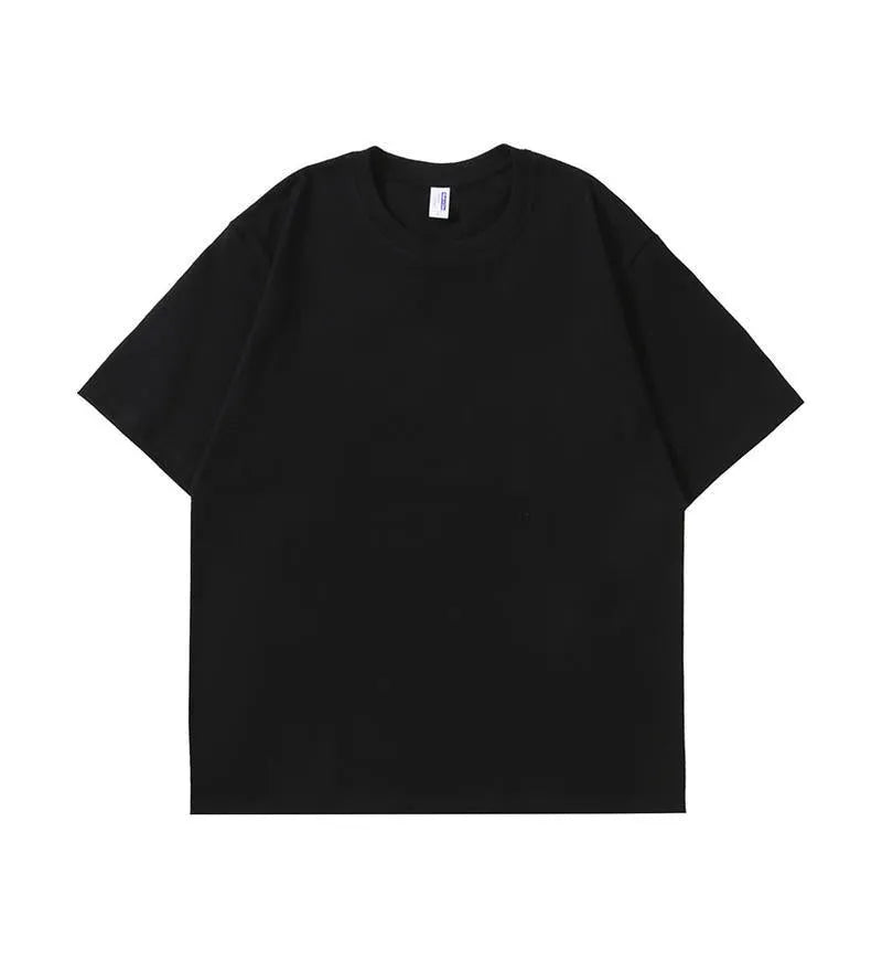 Men's heavyweight 240g cotton loose fit t-shirt in multiple solid colours