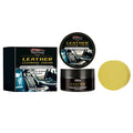100g leather cleaning cream bottle with beeswax and sponge applicator for shoe and bag maintenance