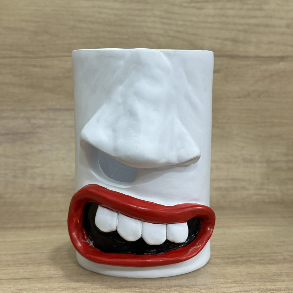 American-style fun design resin tissue box cover for desktop decoration, 8.5 cm by 14.6 cm.