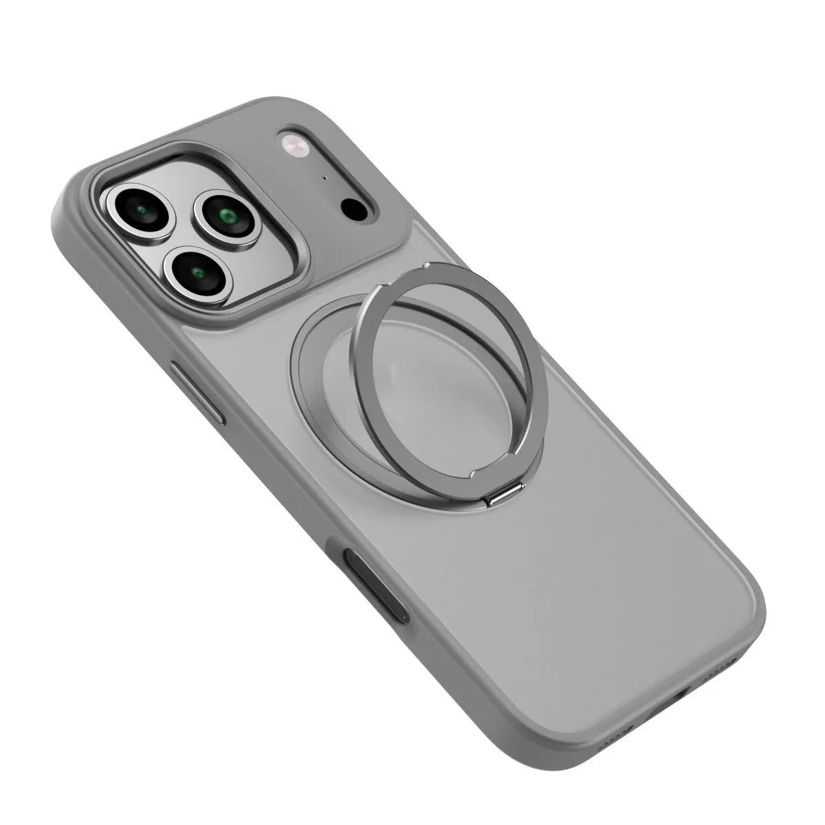 360 rotating magnetic phone case for iPhone 17 Pro Max in Desert Gold with invisible bracket