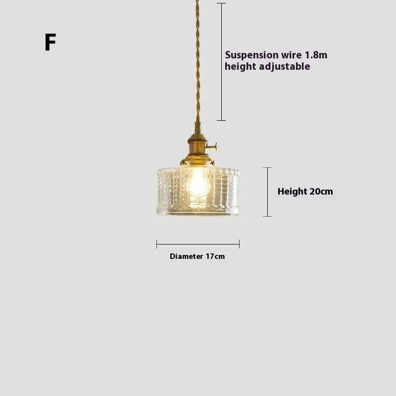 American retro small pendant droplight in a selected colour with warm glow bulb.