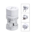 Silver 36W USB rechargeable electric shaver with stainless steel cutter head on white background