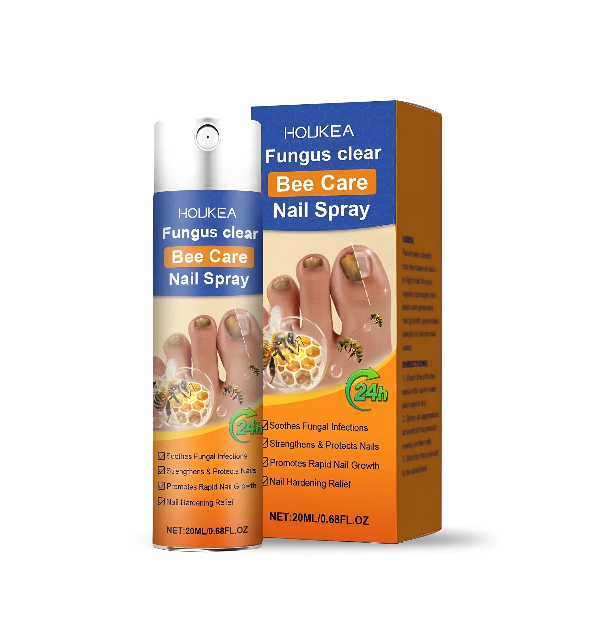 20ml nail fungus care spray bottle with bee venom formula