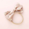 Children's knotted bow hair ring in cloth with Princess series styling