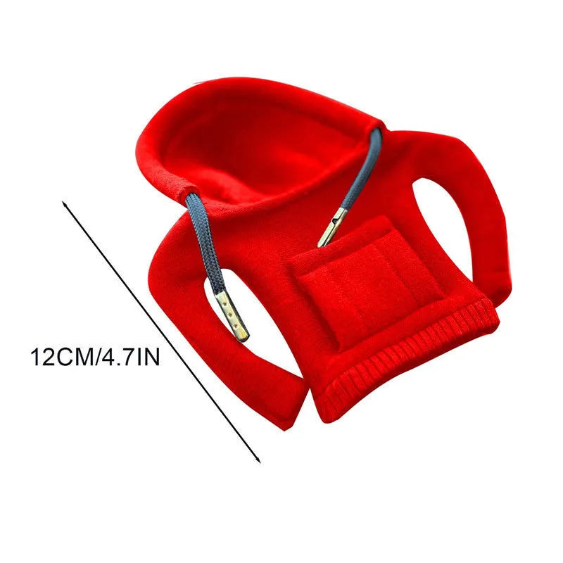 Pure cotton car gear lever decoration in assorted colours on a gear stick.