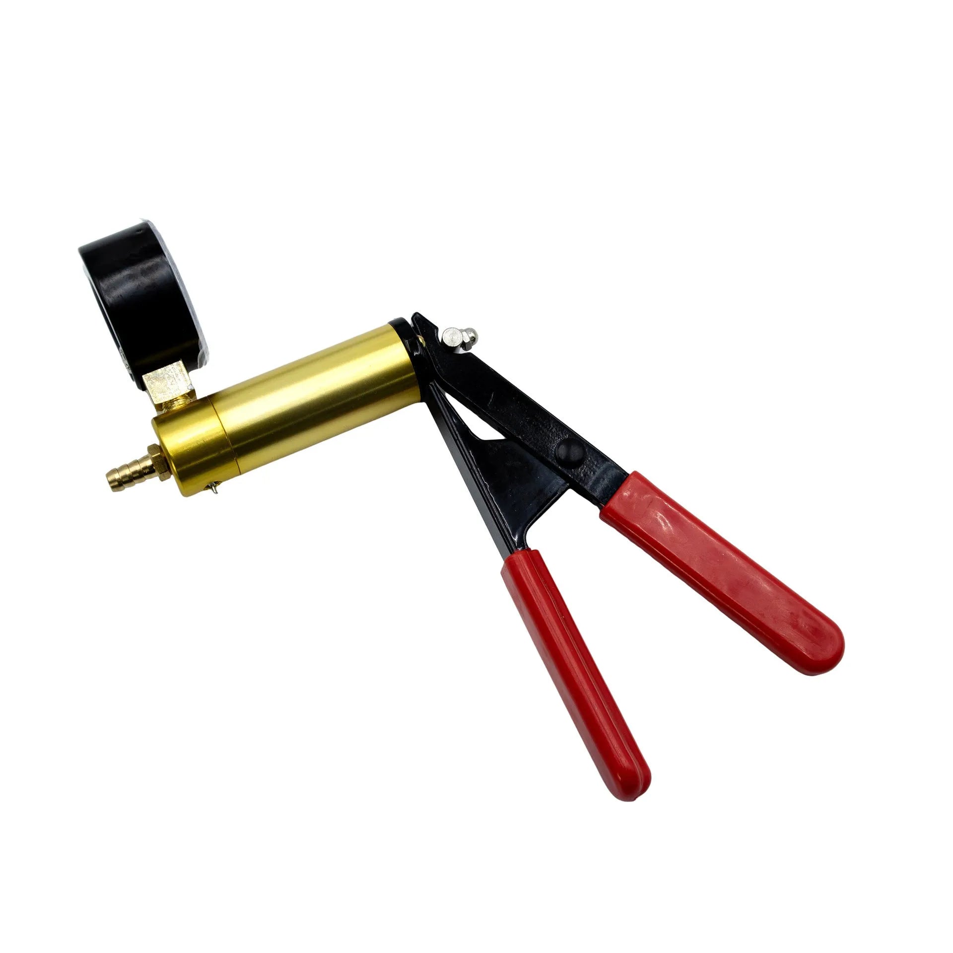 Manual aluminium alloy vacuum air blow gun for car repair cleaning tasks.