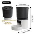 4L smart pet feeder with remote monitoring and timing functions for cats and dogs