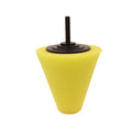 Blue 80mm cone polishing sponge head with 6mm screw for car wheel hub and door handle polishing