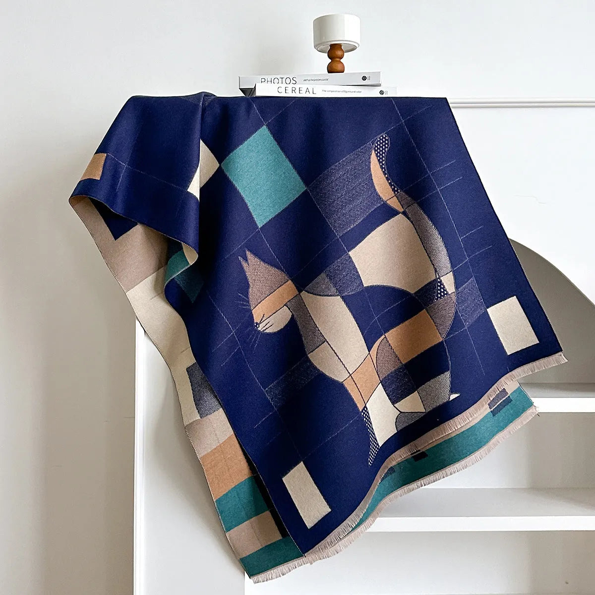 European style 185x65cm imitation cashmere polyester scarf in eight autumn colours