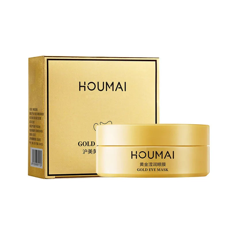 Houmai Lady 24k Gold Eye Mask 80g jar with 30 pairs for reducing dark circles