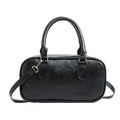 Small PU crossbody bag for women with zipper closure and hidden pocket in Black, Bronze, or Coffee