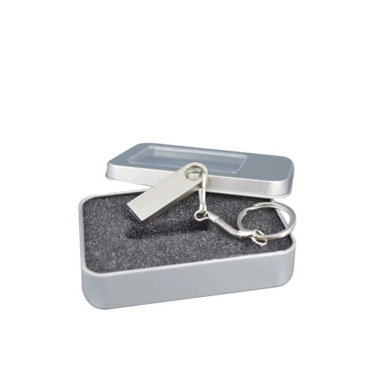 32GB metal USB flash drive with rotating connector in black and grey, mini size 4.2cm