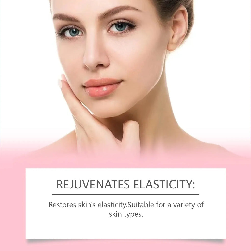 75g tube of Glowing Skin Rejuvenation facial mask and an application brush on a plain background.