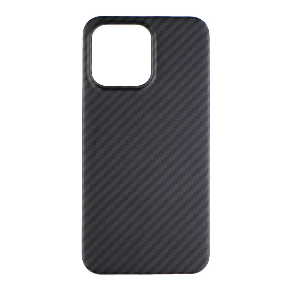 Matte black Kevlar fibre iPhone case with striped design for iPhone 11 12 13 models