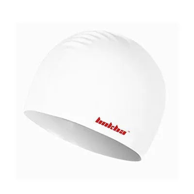 Silicone swimming cap with waterproof earmuffs design in multiple colour options for swimming