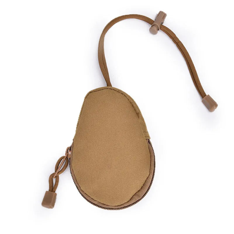Outdoor multifunctional key bag in Oxford cloth with zipper closure measuring 13cm by 8cm