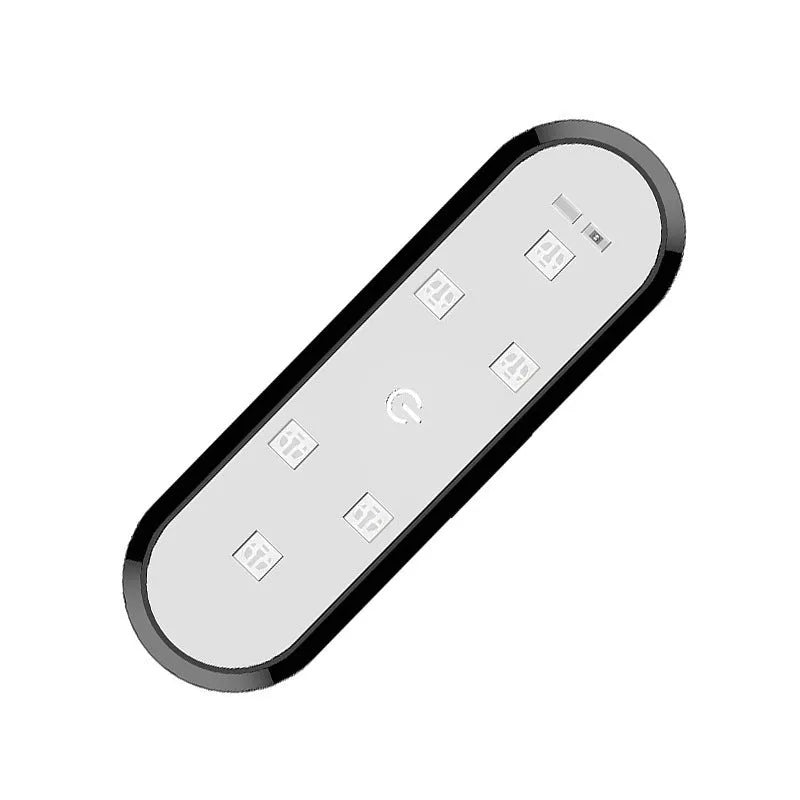 Car warning door light with LED illumination in ABS plastic housing for vehicle safety