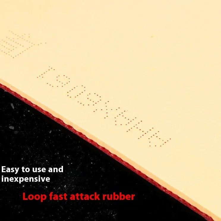 Fast Attack Sticky Classic-50 table tennis racket with red PF4-50 anti-rubber.