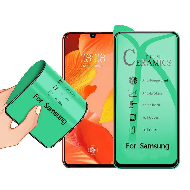 Samsung mobile phone tempered glass screen protector with anti-peep privacy feature